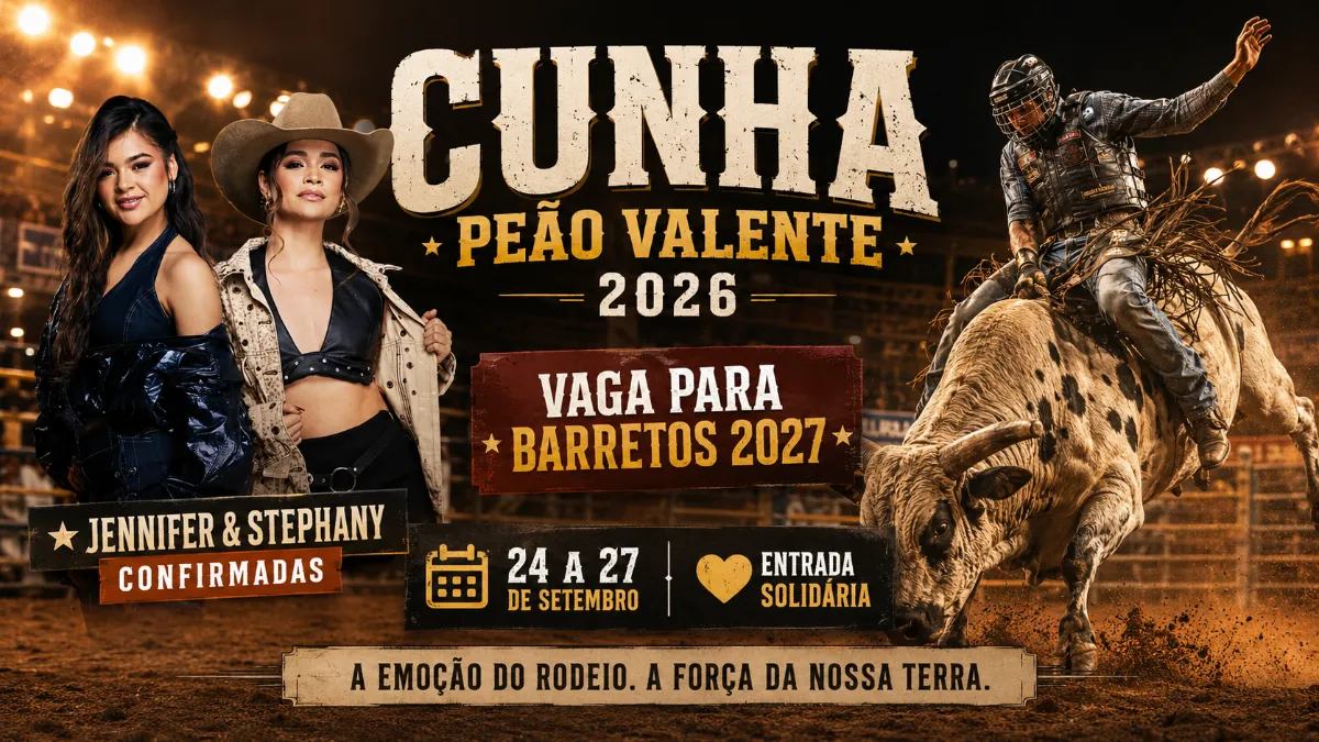 Cunha Peão Valente anuncia parceria com Liga Nacional de Rodeio e vaga para Barretos 2027